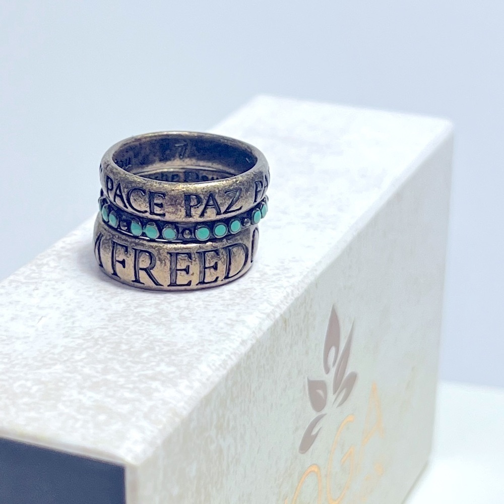 Lucky Brand Stackable Rings sz.7 - Picture 2 of 3